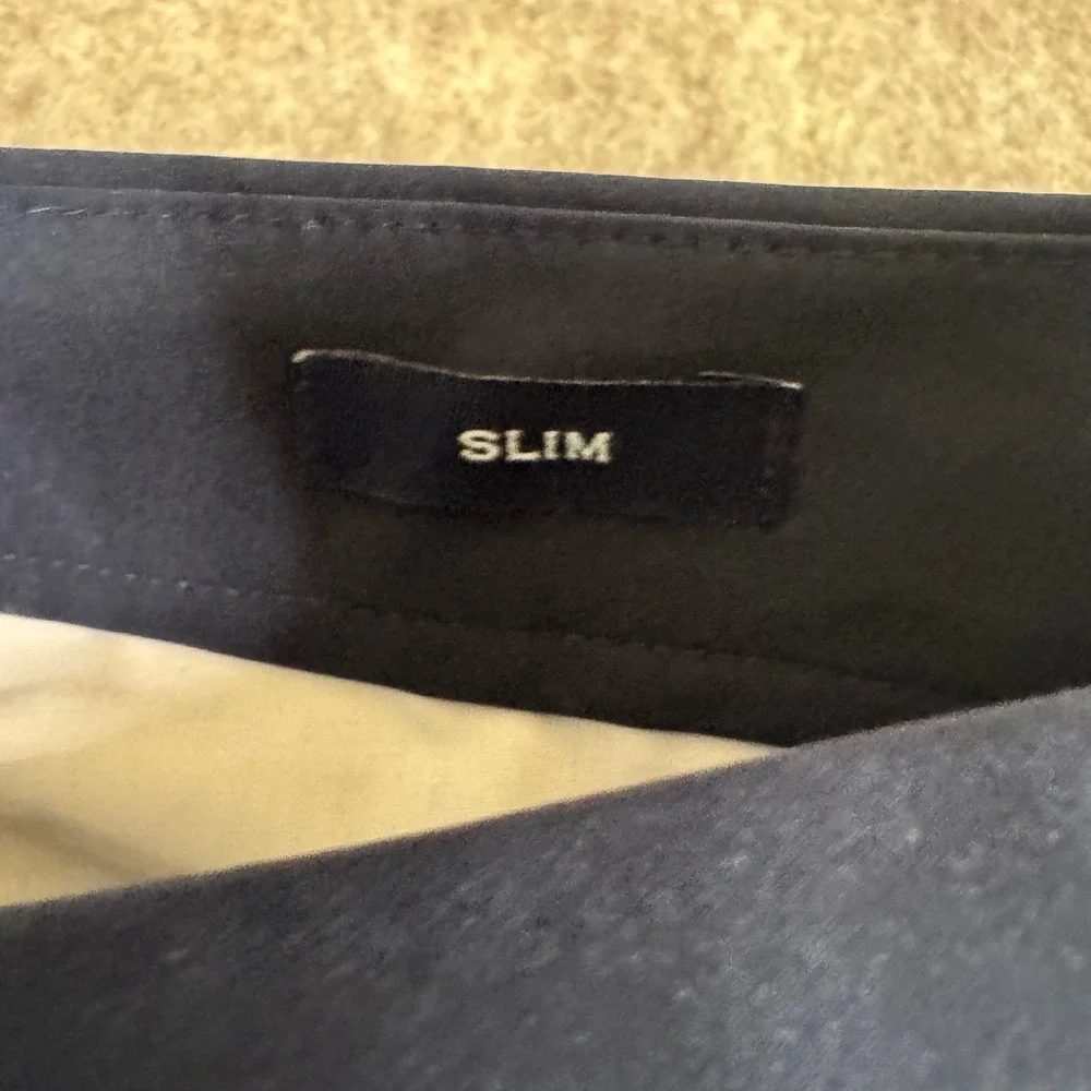 NWT J.Crew Flex Slim Tech Pants Mens 30x32 Navy Blue Slim Fit Performance AA712